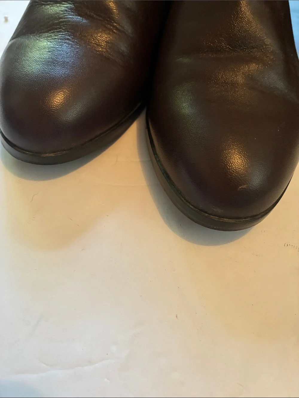 Michael Kors Dark Brown Leather Over-the-Knee Boots Size 8 Like New Condition